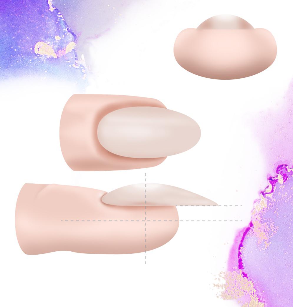 Migdał klasyczny – poprawna architektura paznokcia